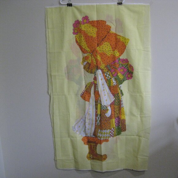 Lot of 2 Matching Holly Hobbie Panels 44” Lengths Vtg - Picture 6 of 11